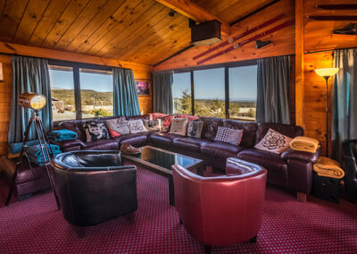 Comfortable facilities at Skotel Alpine Resort in the bar with great views.