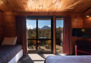 Cabin accommodation Mt Ruapehu.